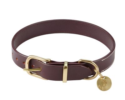 LIGHT BROWN CLASSIC DOG COLLAR 