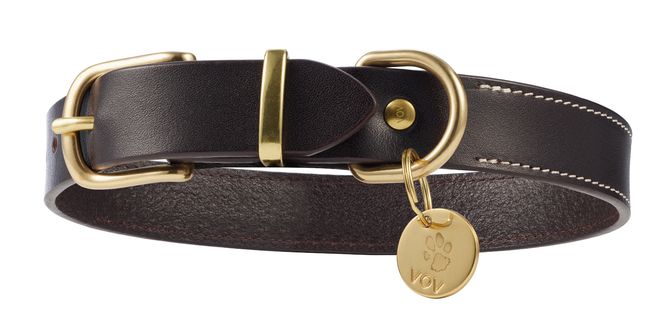 Main Image DARK BROWN CLASSIC DOG COLLAR